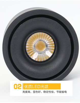 9.8in 5W Black Circle LED โคมไฟตั้งโต๊ะรีโมทคอนโทรล 100lm/ W