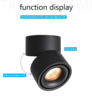 สปอตไลท์กระจังหน้า LED โซเดียมความดันสูง 7Ｗ ปรับเพดานได้